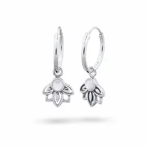 Hoop oorbellen Lotus