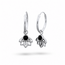 Lotus hoop oorbellen black Lotus hoop oorbellen black