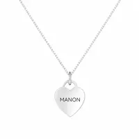 Ketting hart met gravure