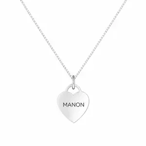 Ketting hart met gravure