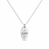 Ketting ovaal met gravure Ketting ovaal met gravure