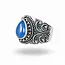 Blauwe Chalcedoon ring Divya