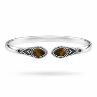 Zilveren edelsteen armband Vanida Tiger eye