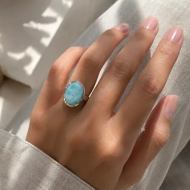 Larimar ring Brisa