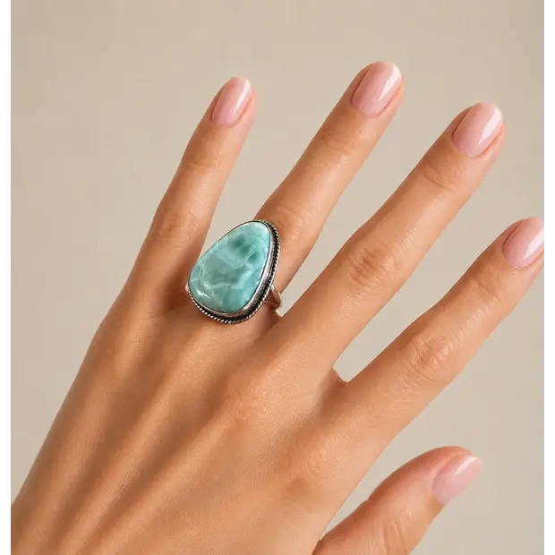 Larimar ring Belicia