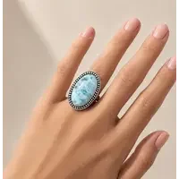 Larimar ring Diega