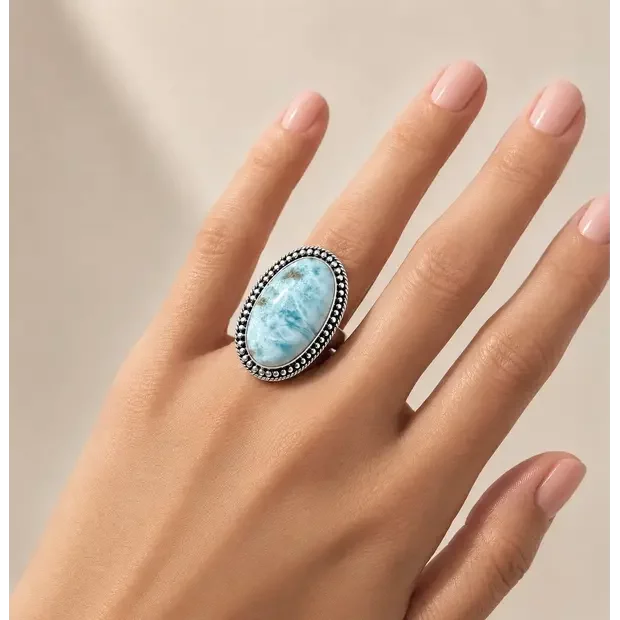 Larimar ring Diega