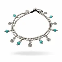 Enkelbandje Circle turquoise