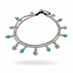 Enkelbandje Circle turquoise