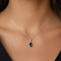 Ketting hanger Diamonds life Dark Blue