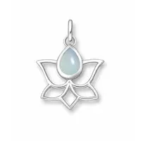 Chalcedoon hanger Lotus Chalcedoon hanger Lotus