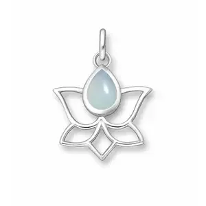 Chalcedoon hanger Lotus Chalcedoon hanger Lotus