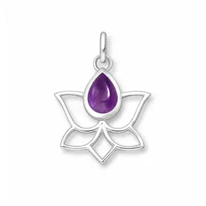Amethist hanger Lotus