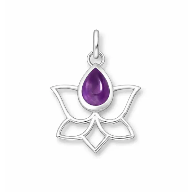 Amethist hanger Lotus Amethist hanger Lotus