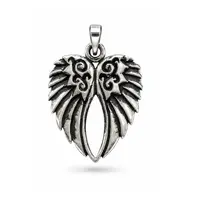Angel wings hanger zilver