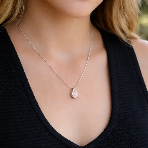 Rozenkwarts ketting Belina Rozenkwarts ketting Belina