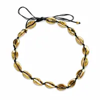 Schelpjes Choker goudkleurig Schelpjes Choker goudkleurig