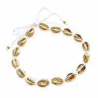 Schelpjes Choker goud