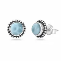 Larimar oorknopjes Carmen
