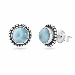 Larimar oorknopjes Carmen