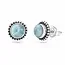 Larimar oorknopjes Carmen