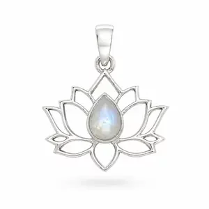 Lotus flower hanger Maansteen