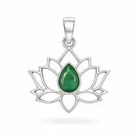 Lotus flower hanger Smaragd