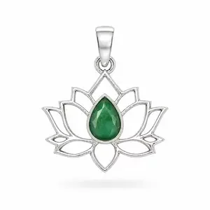 Lotus flower hanger Smaragd