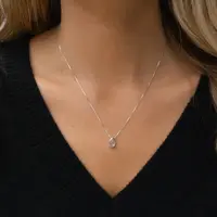 Rozenkwarts ketting Linda