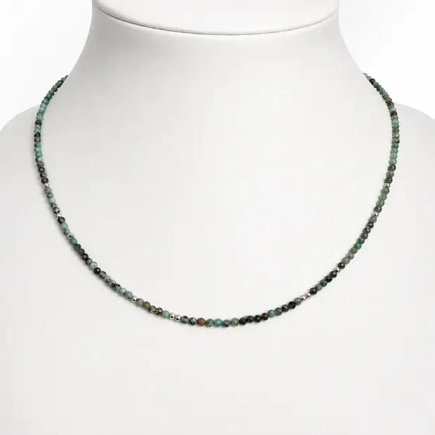 Afrikaanse turquoise ketting Coco small Afrikaanse turquoise ketting Coco small