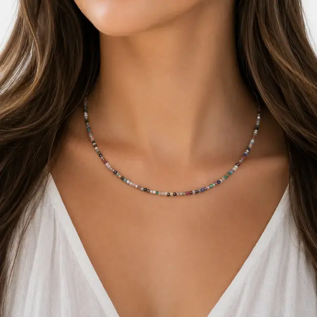 Multi edelsteen ketting Coco Multi edelsteen ketting Coco