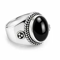 Zilveren ring Black Onyx Yai