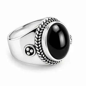 Zilveren ring Black Onyx Yai Zilveren ring Black Onyx Yai
