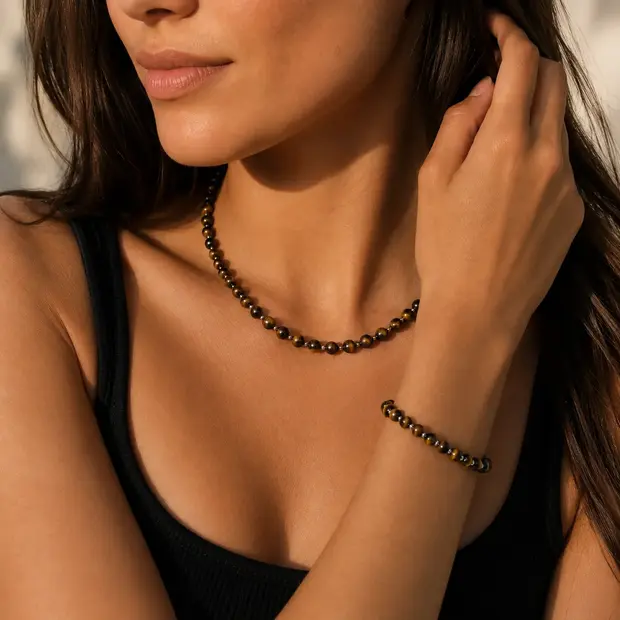 Tijgeroog armband Savanne