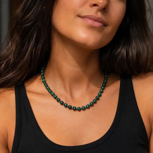 Malachiet ketting Savanne