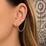 Zilveren chain earcuff Tres Zilveren chain earcuff Tres