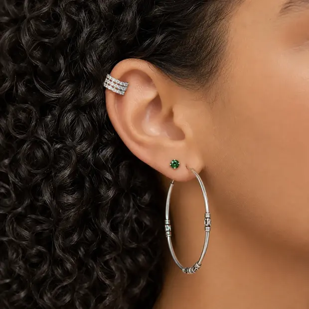Zilveren earcuff Robine Zilveren earcuff Robine