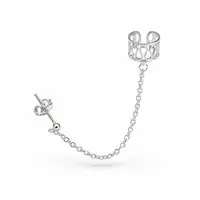 Zilveren chain earcuff Mare
