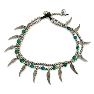 Angel wings enkelbandje turquoise Angel wings enkelbandje turquoise