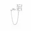 Chain ear cuff Quattro