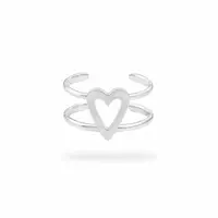 Zilveren Ear cuff Heart Zilveren Ear cuff Heart