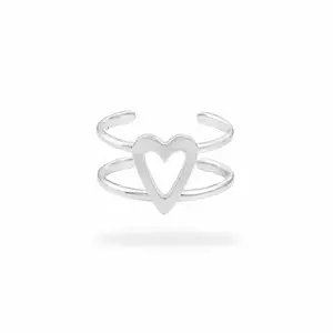 Zilveren Ear cuff Heart Zilveren Ear cuff Heart