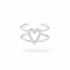 Zilveren Ear cuff Heart Zilveren Ear cuff Heart