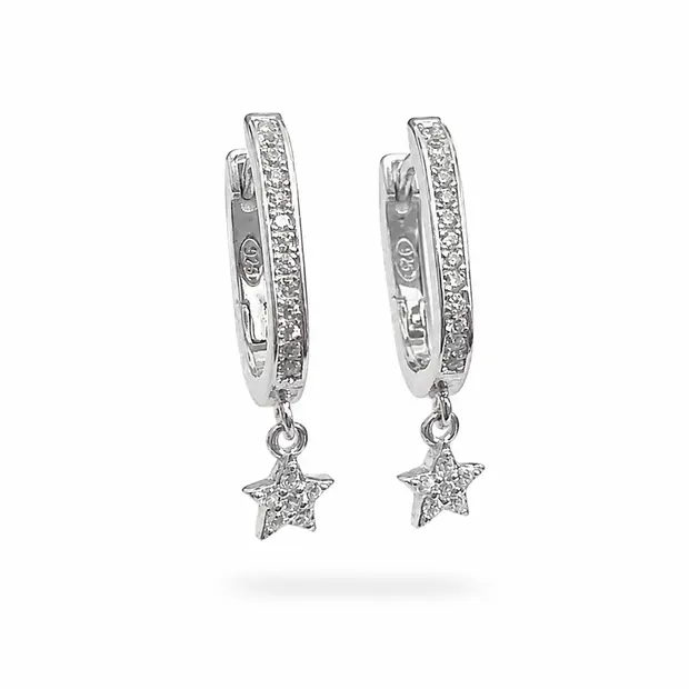Zilveren oorbellen Shining Star Zilveren oorbellen Shining Star