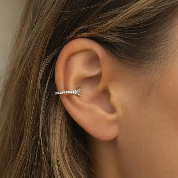 Zilveren earcuff Juliette Zilveren earcuff Juliette