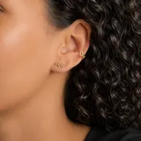 Gold plated earcuff Triple hearts Gold plated earcuff Triple hearts