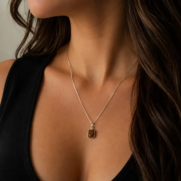 Tijgeroog ketting Kiran Tijgeroog ketting Kiran
