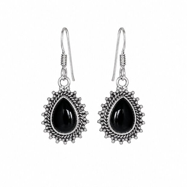 Black Onyx oorbellen Mahala Black Onyx oorbellen Mahala