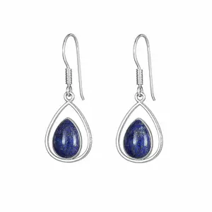 Zilveren oorbellen Lapis Lazuli Nimra Zilveren oorbellen Lapis Lazuli Nimra