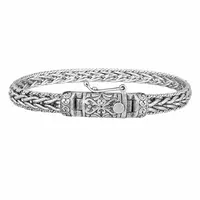 Zilveren Bali style heren armband Eddy Zilveren Bali style heren armband Eddy